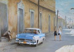Cubanos and Americanos, oil, canvas 100x70cm